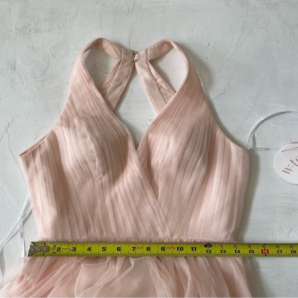 WTOO by Watters Designs Dress 444 Bobinett Nude Bridesmaid Wedding Dress 6 NWT - Picture 9 of 11